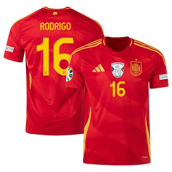 Men's Spain Team #16 Olivia Rodrigo Scarlet 2024 Home Soccer Jersey,We sell and wholesale Men's Spain Team #16 Olivia Rodrigo Scarlet 2024 Home Soccer Jersey on line form chian!